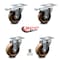 Service Caster 4 Inch High Temp Phenolic Wheel Swivel Top Plate Caster Total Lock Brakes, 2PK SCC-TTL20S414-PHRHT-2-S-2 - alternate 6